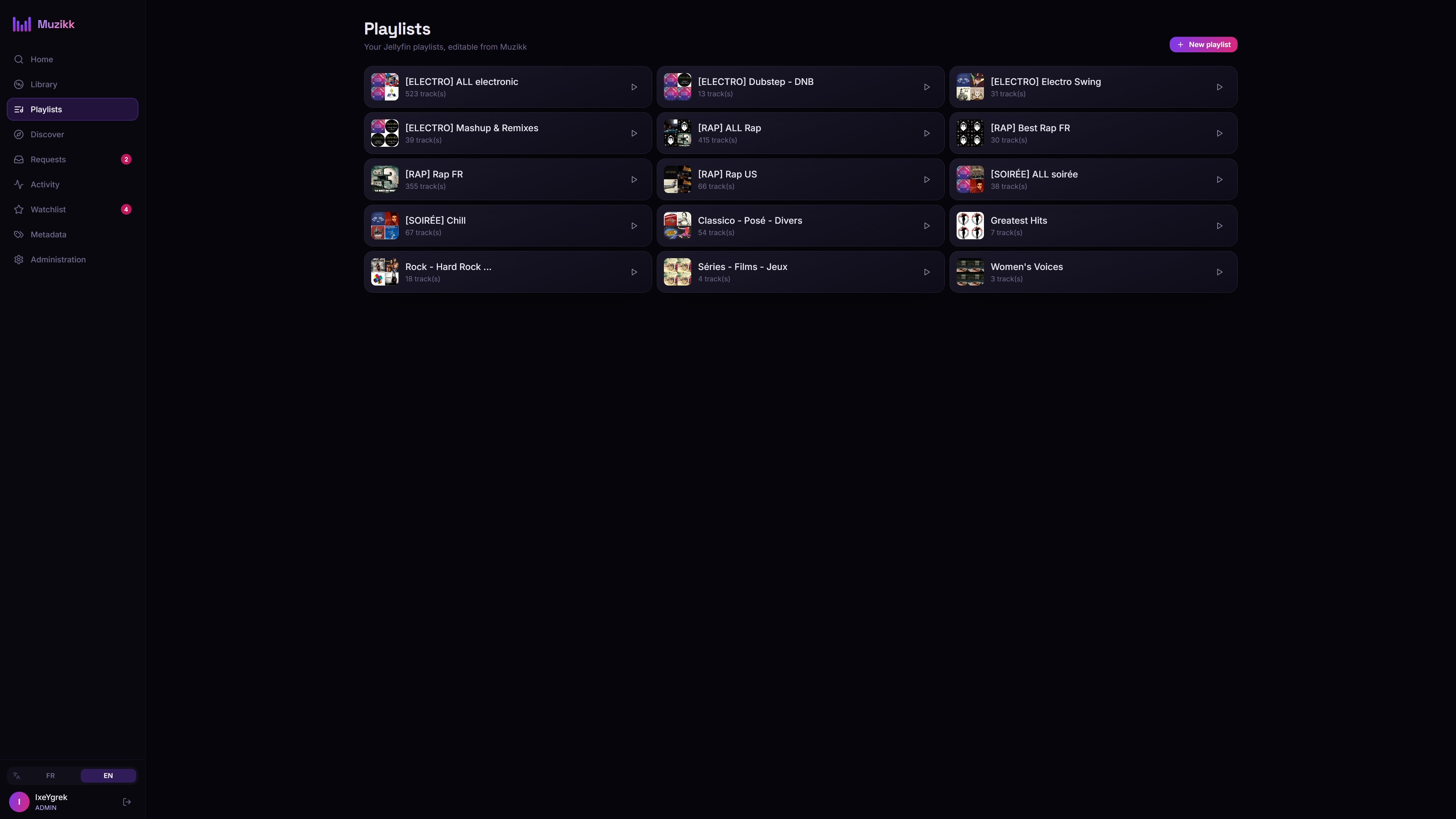 Manage your Jellyfin playlist.